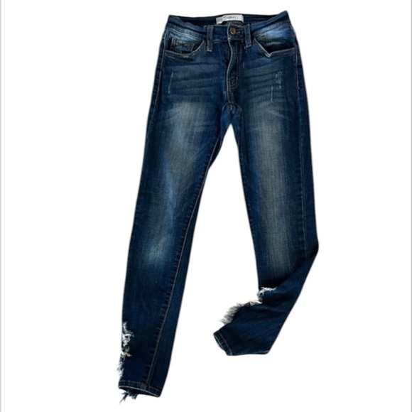 KanCan signature buckle exclusive skinny ankle jeans size 23 - Picture 1 of 10